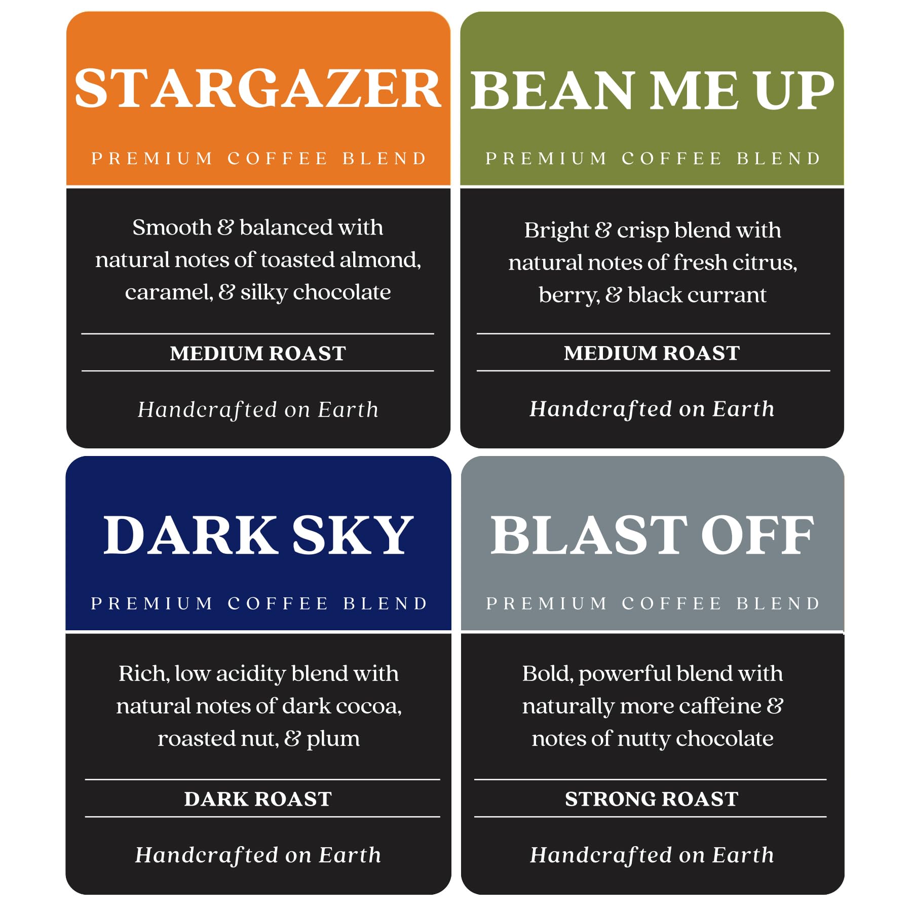 Copper Moon medium roast K-Cup pods for balanced flavor and aroma.