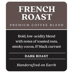 Close-up of Copper Moon single-serve pod highlighting rich dark roast