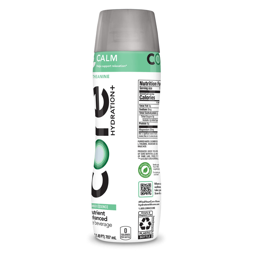 Zero calorie Core Hydration+ Calm water with no sugar