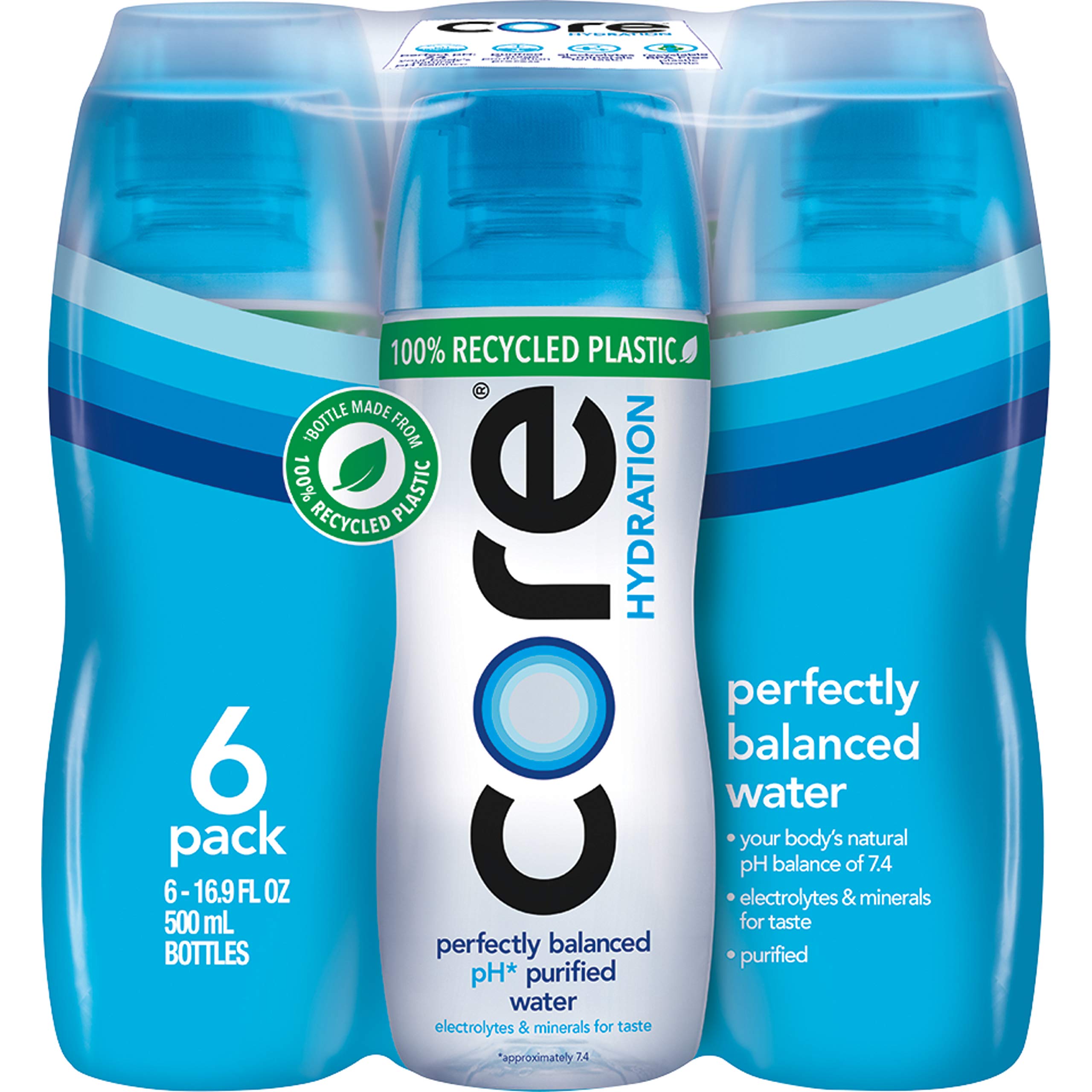 Core Hydration 7.4 pH balance supports body-friendly hydration