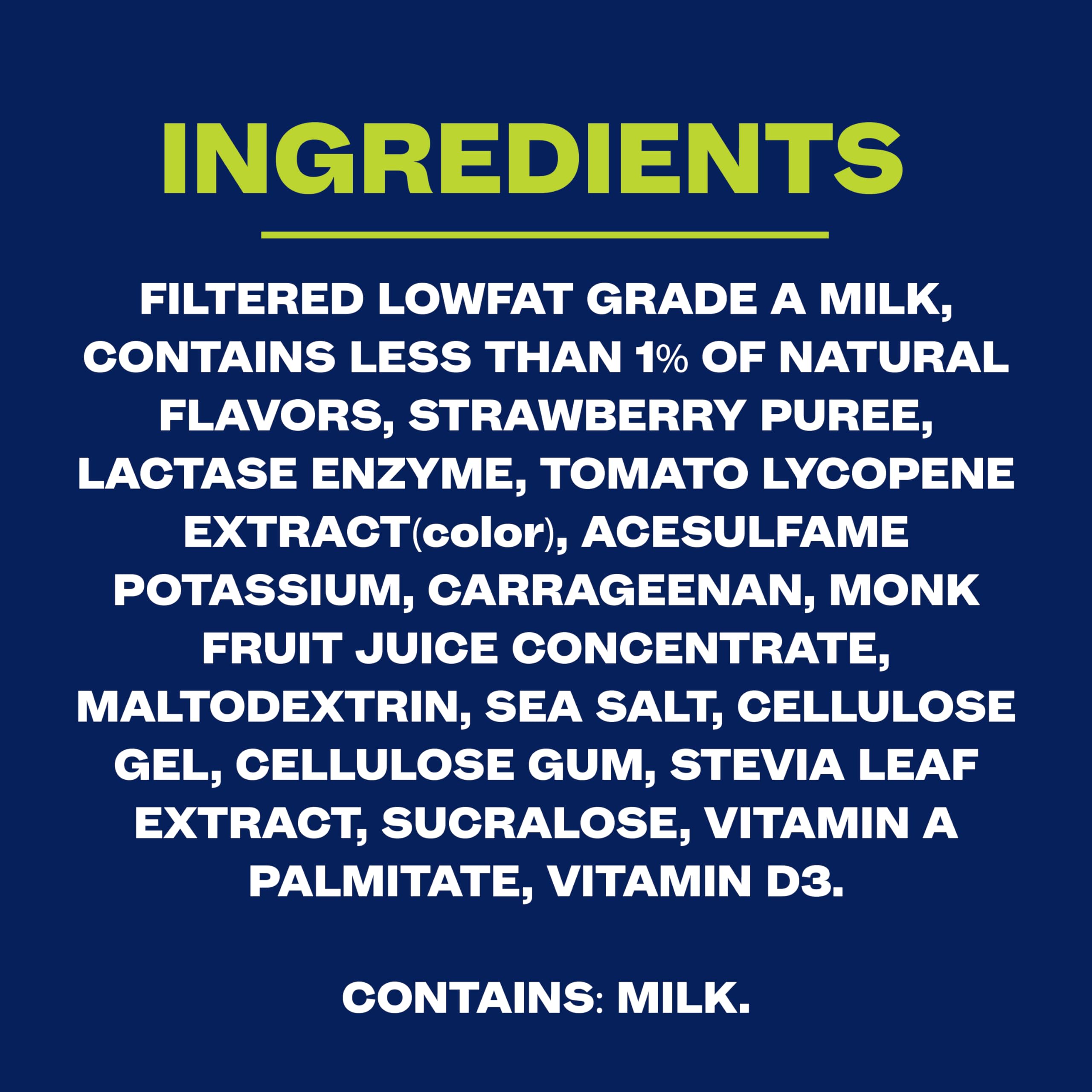 Core Power Elite Strawberry label highlighting nine essential amino acids for recovery.