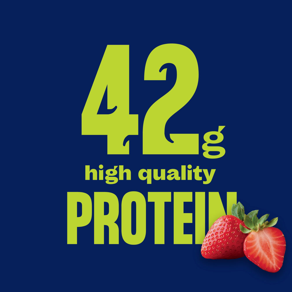 Core Power Elite Strawberry 12-pack packaging for weekly gym routines.