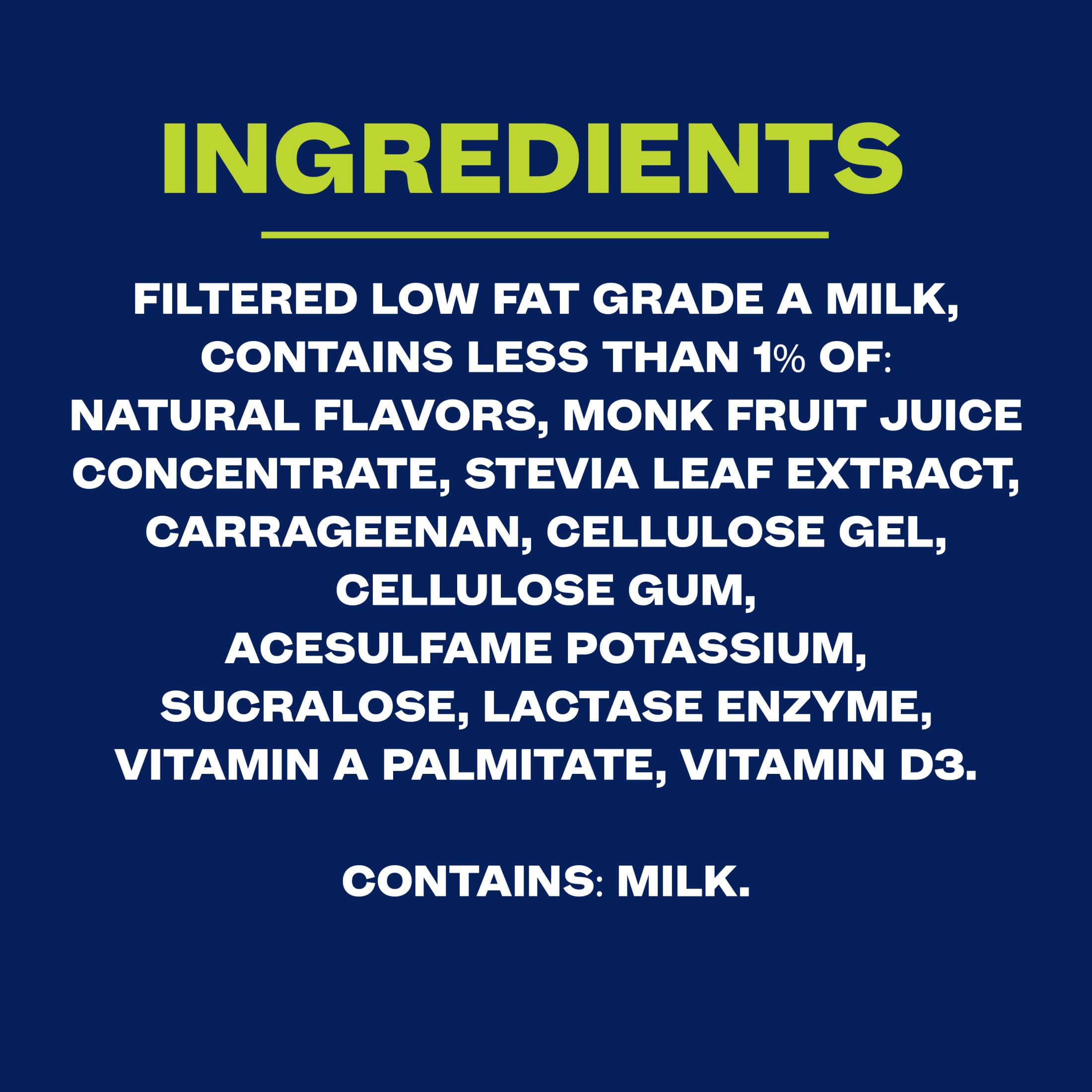 Core Power vanilla shake nutrition facts on the label