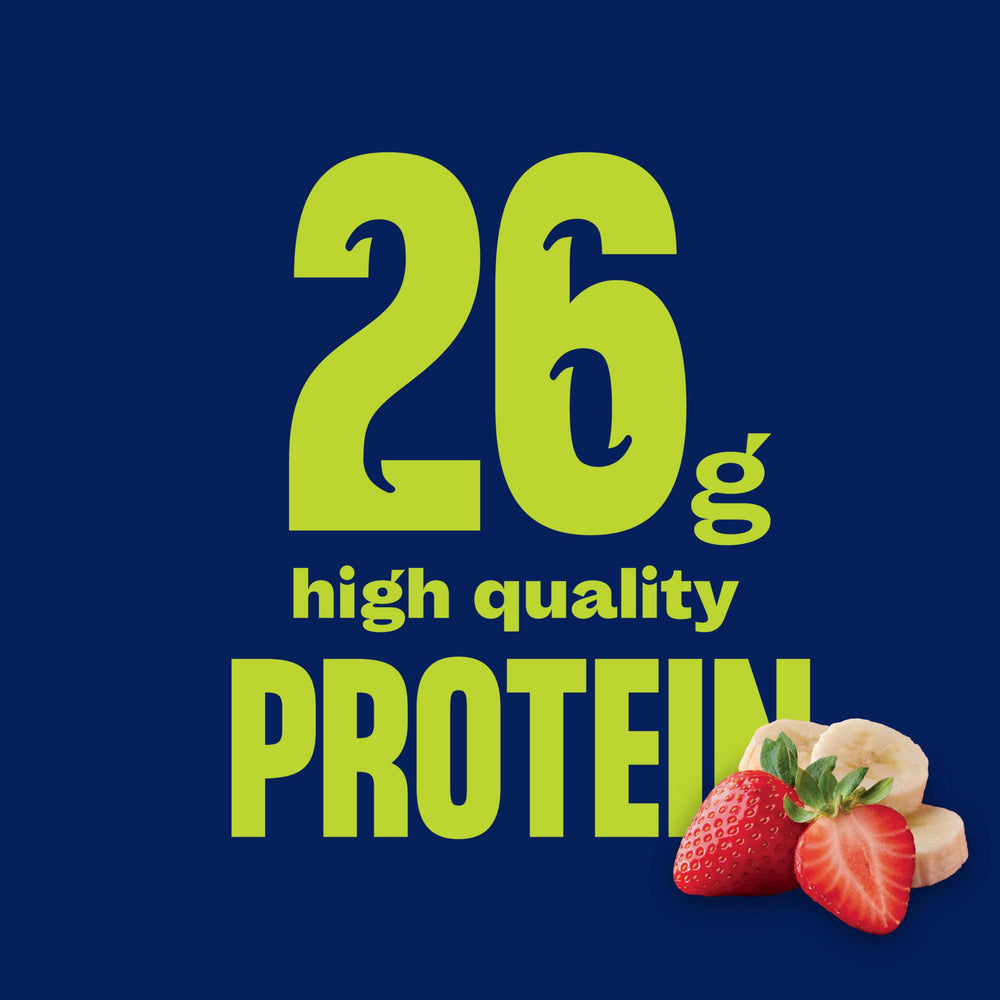 Core Power Strawberry Banana pack 12 bottles in display-ready carton
