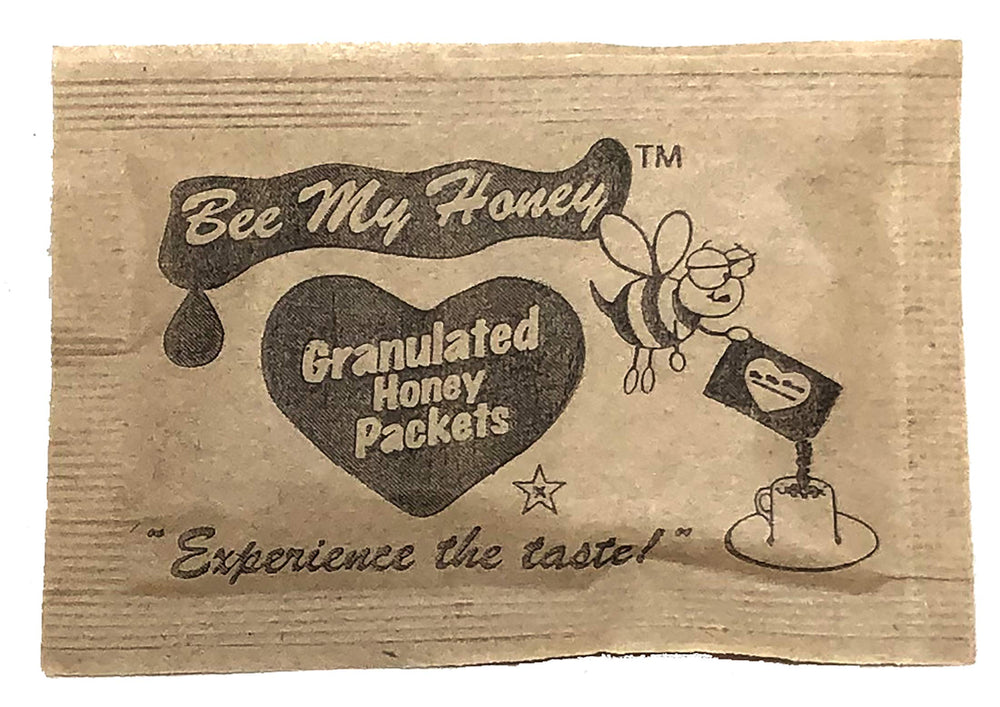 Corim Bee My Honey label shows refinery syrup and honey blend