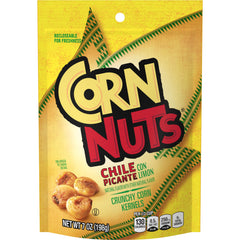 Corn Nuts Chili Lime bag highlights zesty flavor for on-the-go snacking.