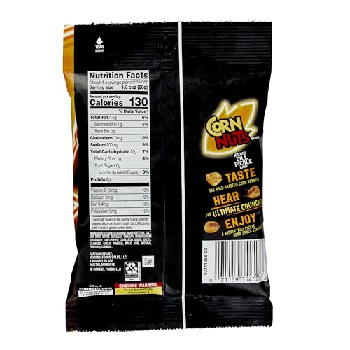 Corn Nuts Kickin' Dill Pickle snack box features the 12-pack for sharing.