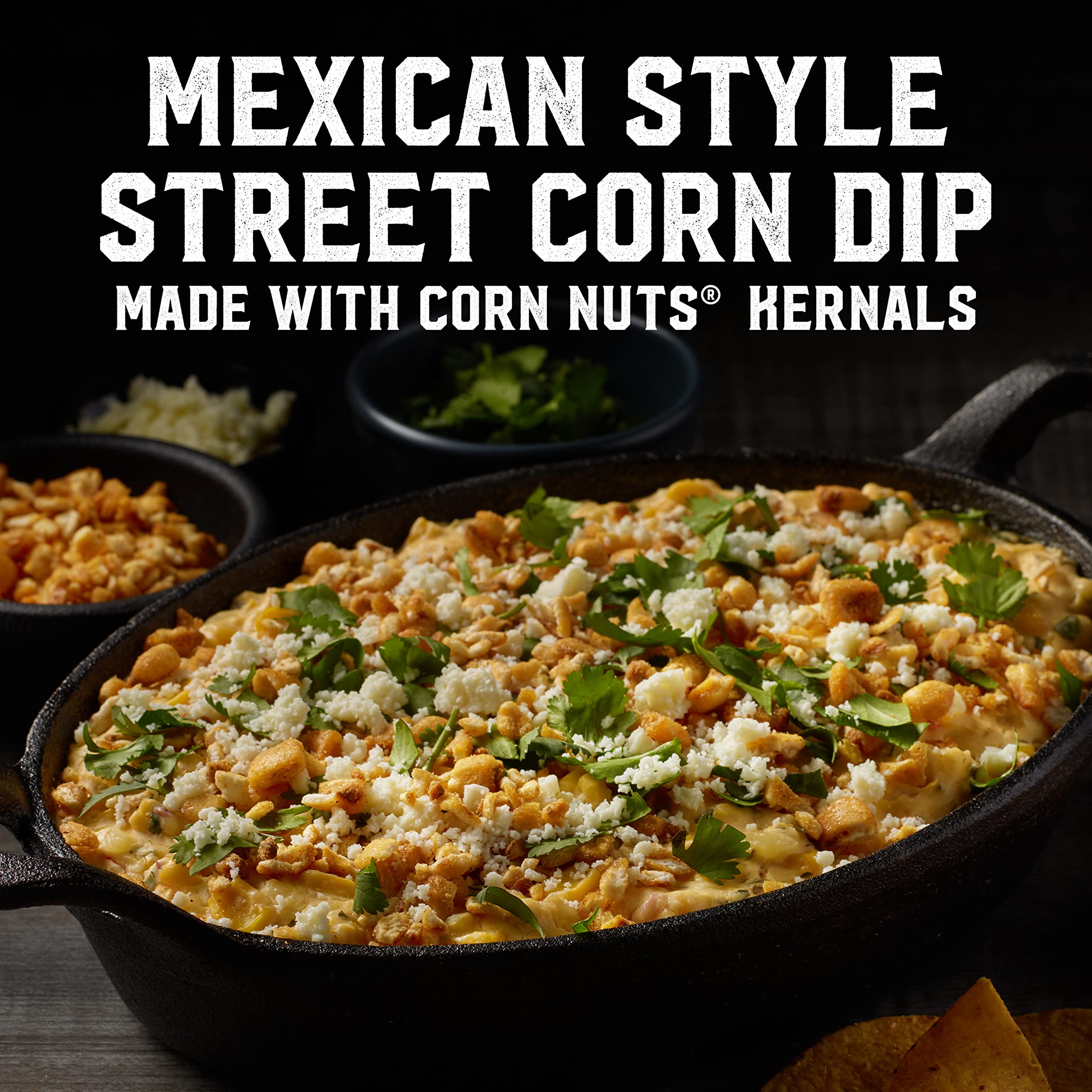 CORN NUTS Mexican Style Street Corn desk snack ready for quick breaks.