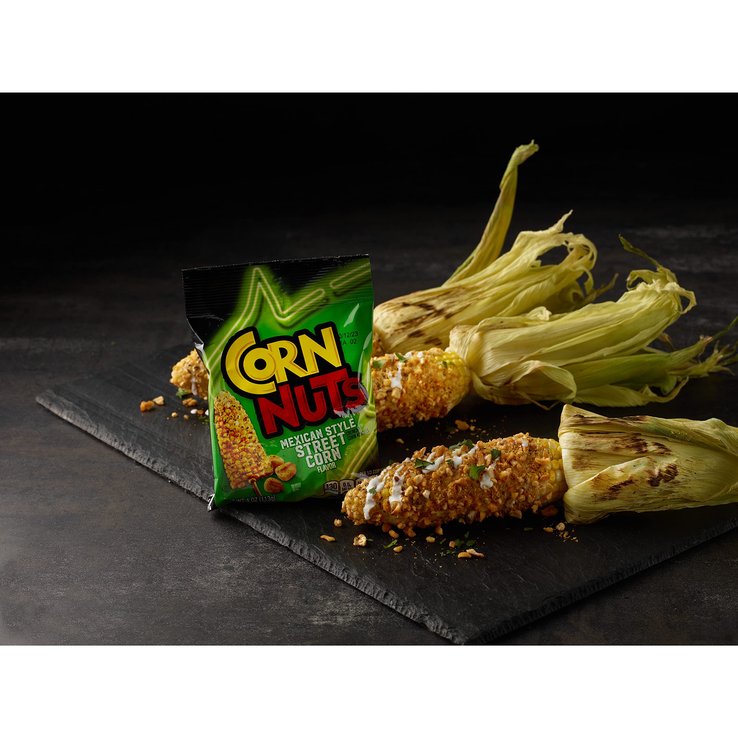 CORN NUTS Mexican Style Street Corn pairing with beverages enhances flavor.