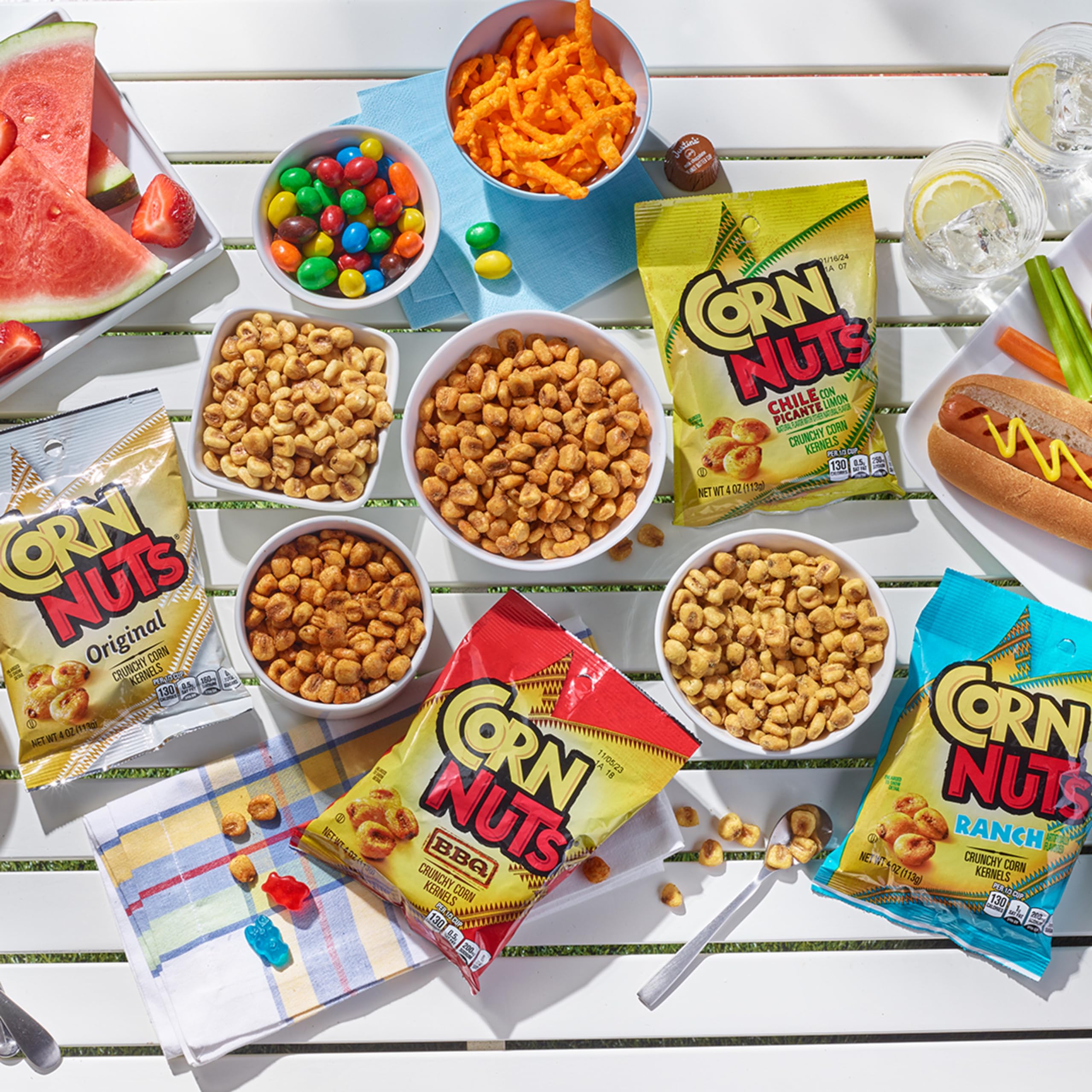Corn Nuts Original Crunchy Kernels roasted to perfection, bold texture.