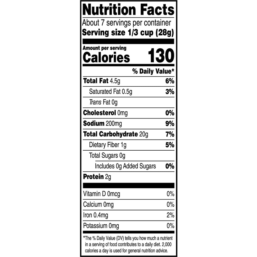 Corn Nuts Ranch sealable bag shows reseal for freshness and portability.