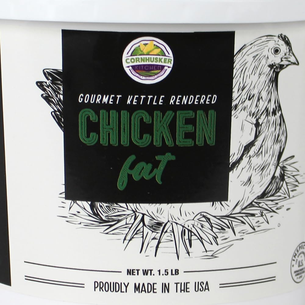Cornhusker Kitchen chicken fat frying pan shot, ready for searing flavors