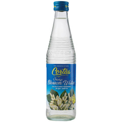 Cortas Orange Blossom Water bottle showcases a delicate aroma for desserts and drinks.