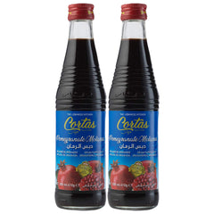 Cortas Pomegranate Molasses bottle front view shows 10 oz package and rich color