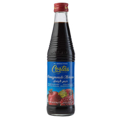 Cortas Pomegranate Molasses label close-up reveals deep ruby hue
