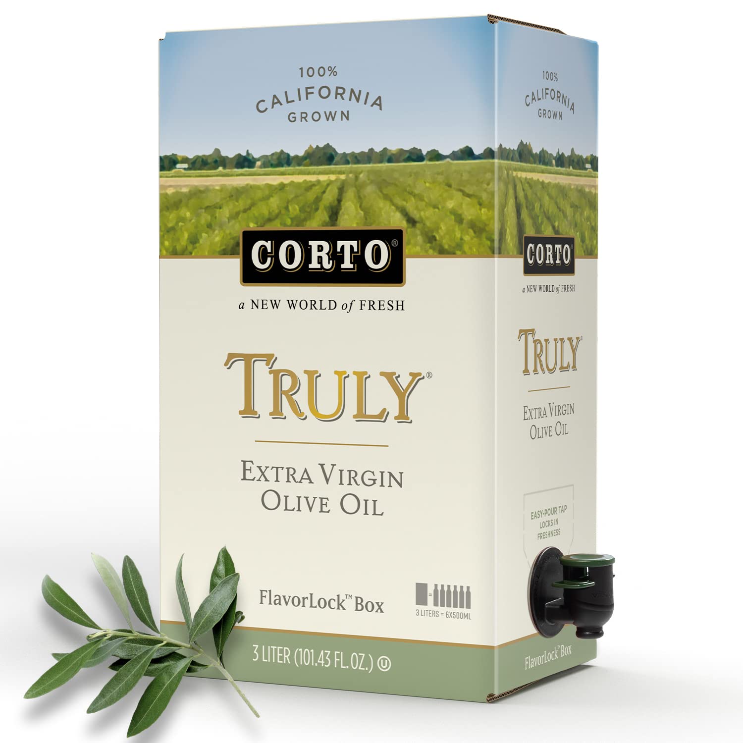 CORTO TRULY bottle pouring oil for a perfect salad drizzle