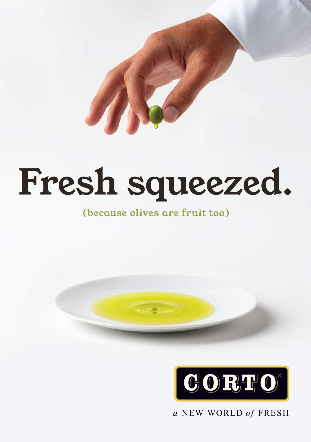 CORTO TRULY olive oil 500ml glass bottle ready for cooking