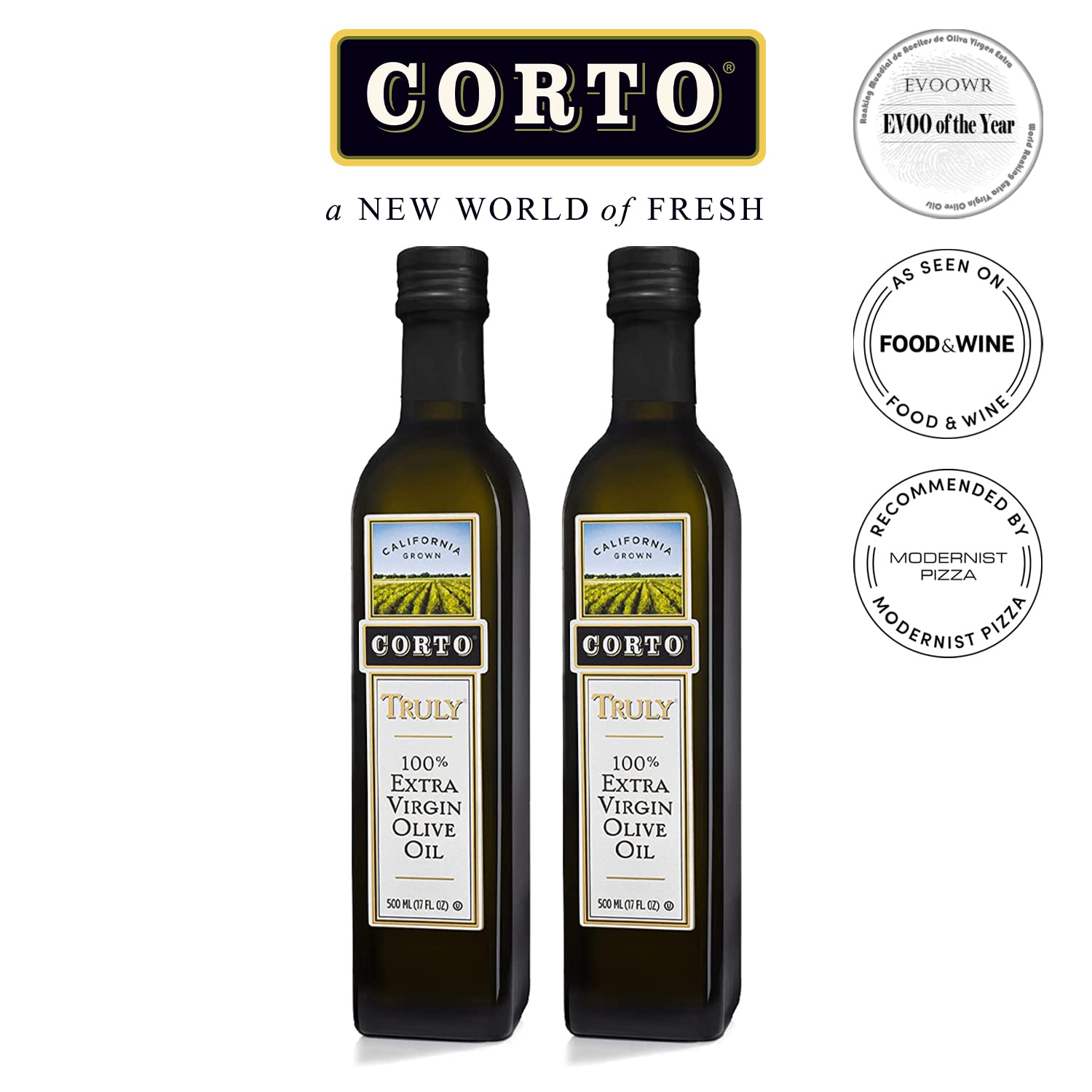 CORTO TRULY olive oil cold extraction preserves freshness and aroma