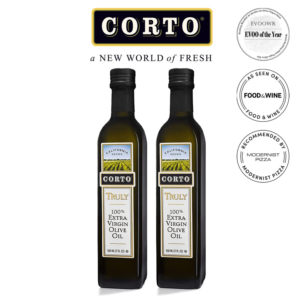 CORTO TRULY olive oil cold extraction preserves freshness and aroma