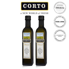 CORTO TRULY olive oil cold extraction preserves freshness and aroma