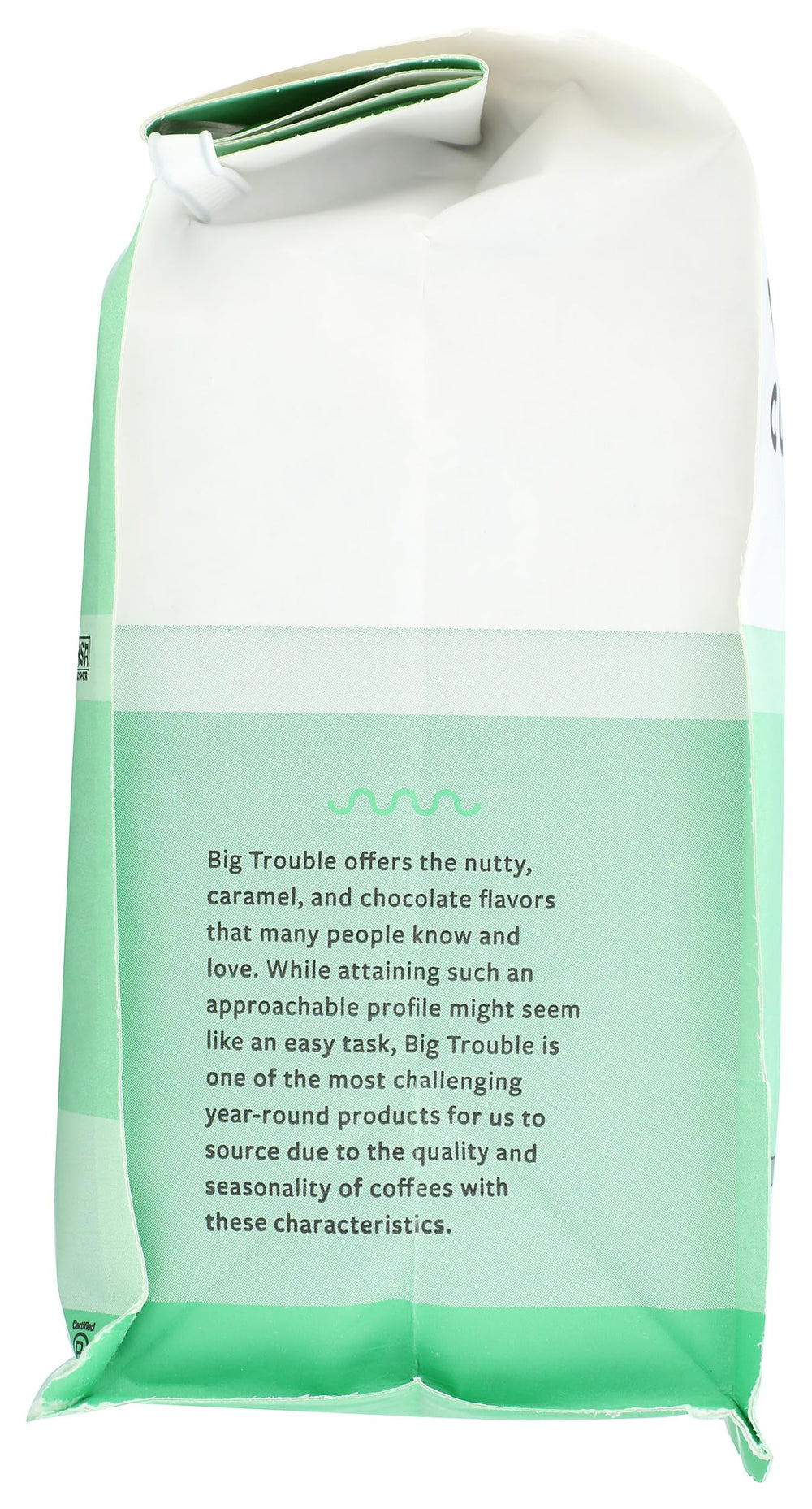 Counter Culture Big Trouble grinder-ready beans, supporting flexible home-brew experimentation.