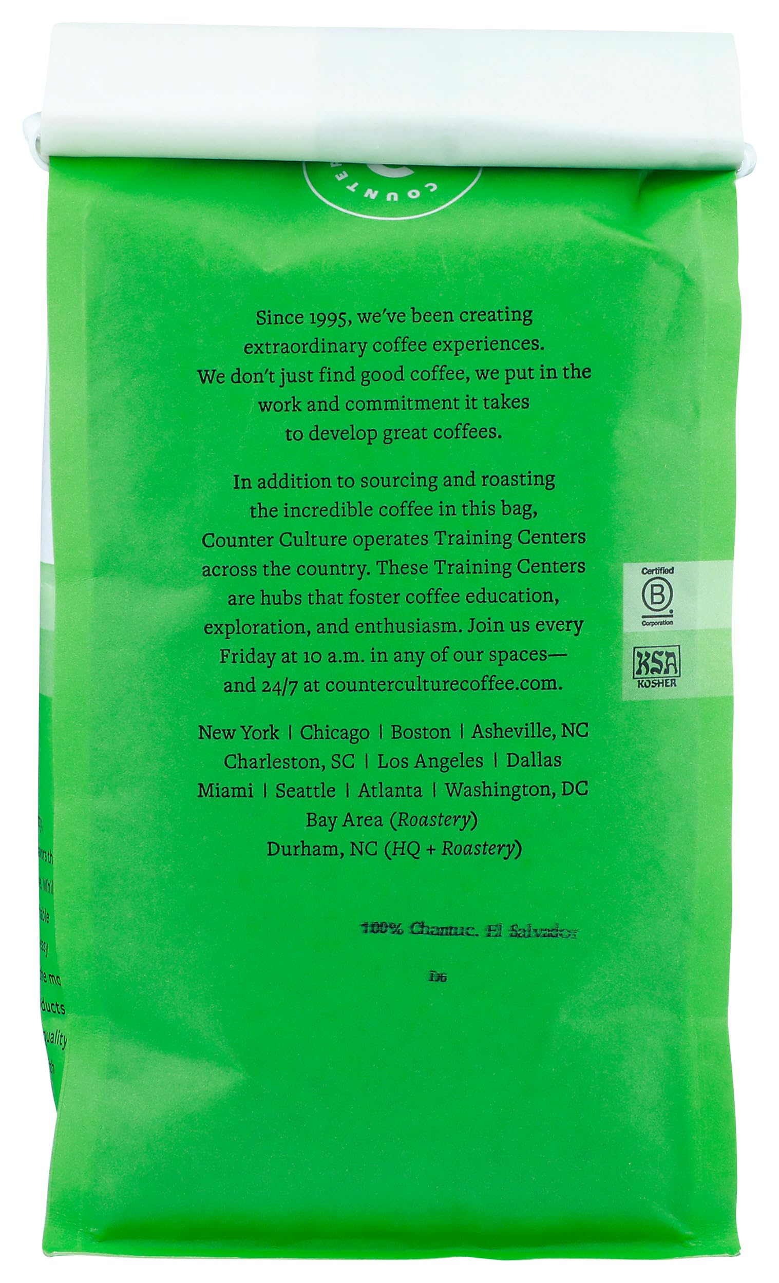 Counter Culture Big Trouble beans close up, balanced, approachable flavor.