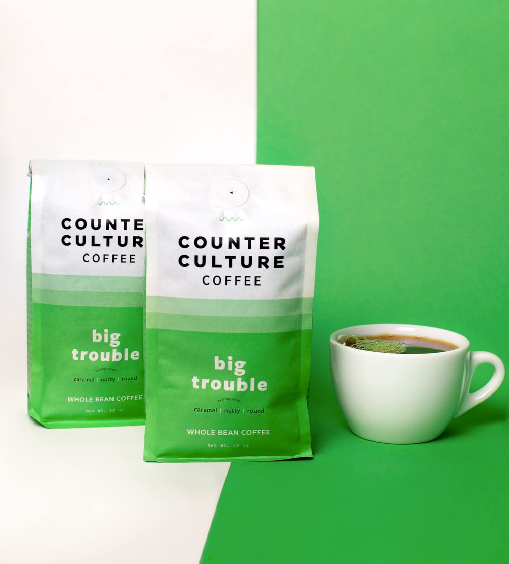 Counter Culture Big Trouble pour-over-setup shows balanced extraction potential.