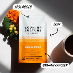 Counter Culture Coffee aroma-steam hints at inviting mornings.