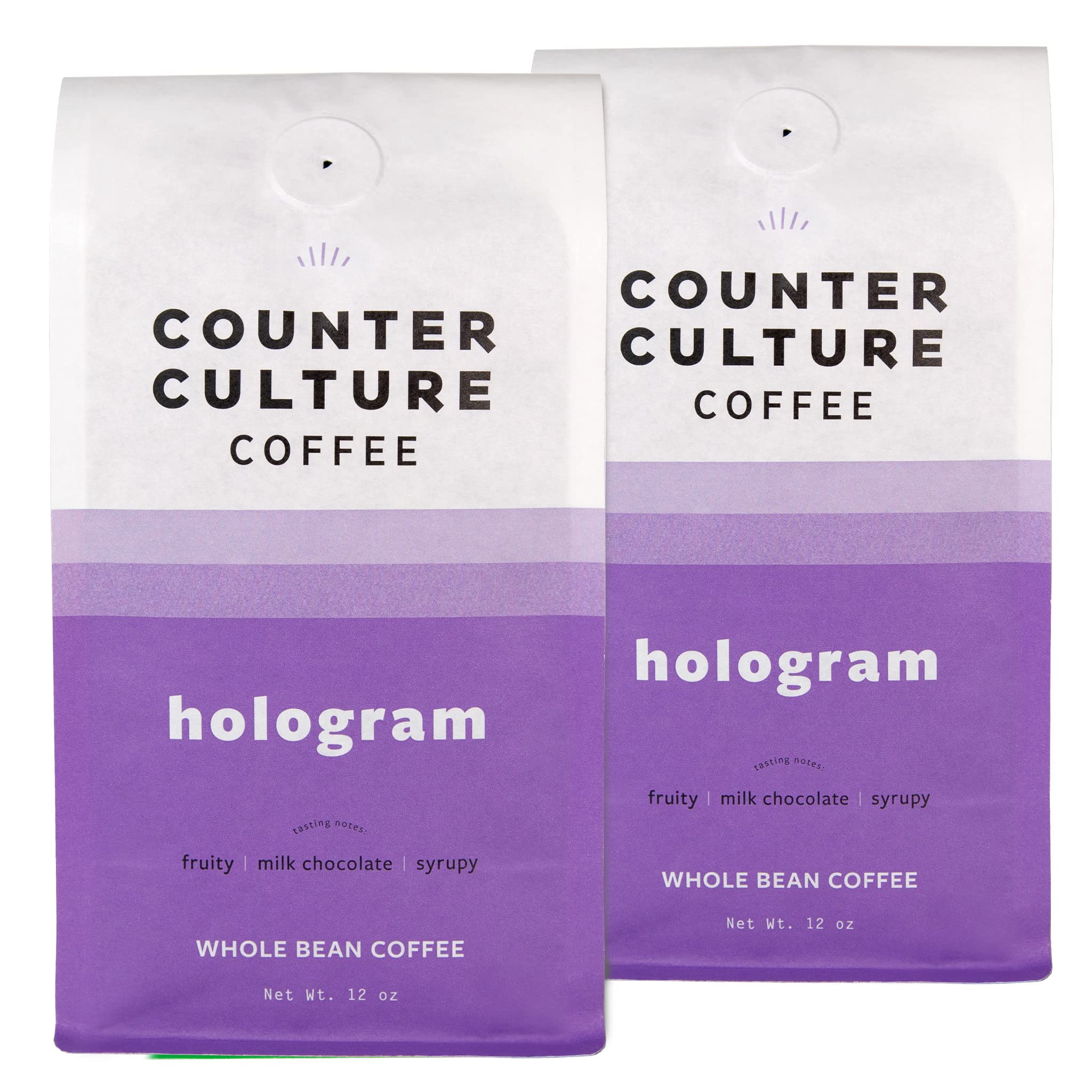Counter Culture Coffee whole bean bag front with hologram for freshness