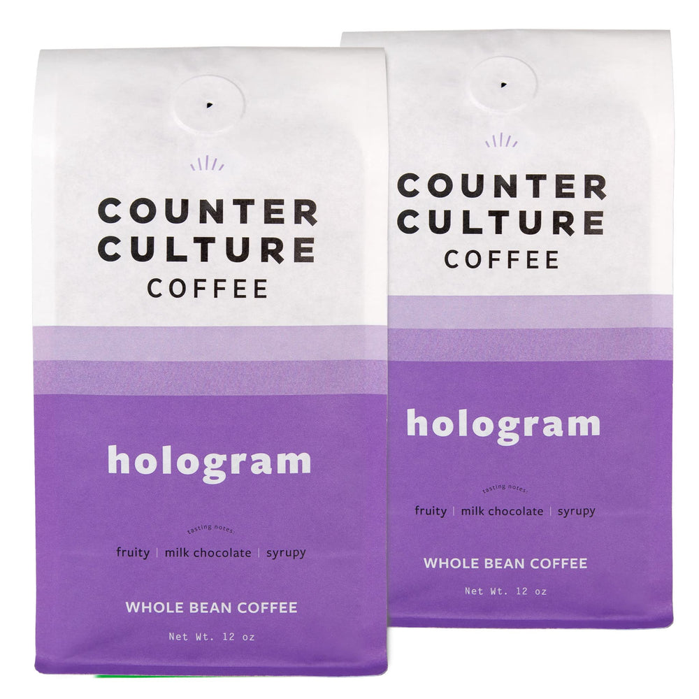 Counter Culture Coffee whole bean bag front with hologram for freshness