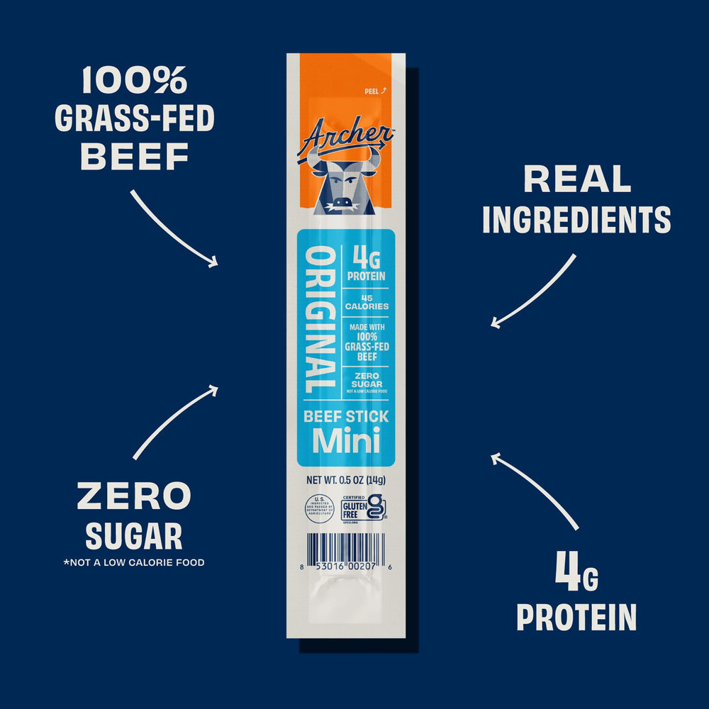 Country Archer Original Flavor Minis texture image suggests a convenient bite size snack.