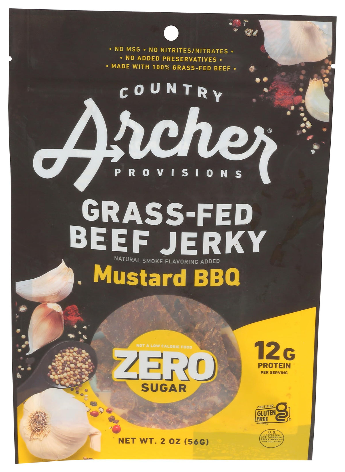 Country Archer mustard BBQ jerky pack showcases bold on-the-go protein