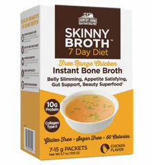 Country Farms Skinny Broth instant chicken cup ready in minutes for a protein boost.