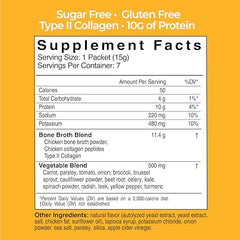 Country Farms Skinny Broth packets show a 7-day plan for quick, convenient nutrition.