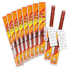 Country Meats Hot Cajun sticks packaging highlights freshness and protein.