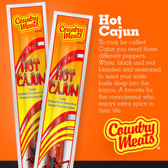 Country Meats Hot Cajun sticks served as a quick, protein-packed snack.