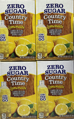 Country Time Lemonade Sugar Free On the Go packets for quick, sugar-free refreshment.