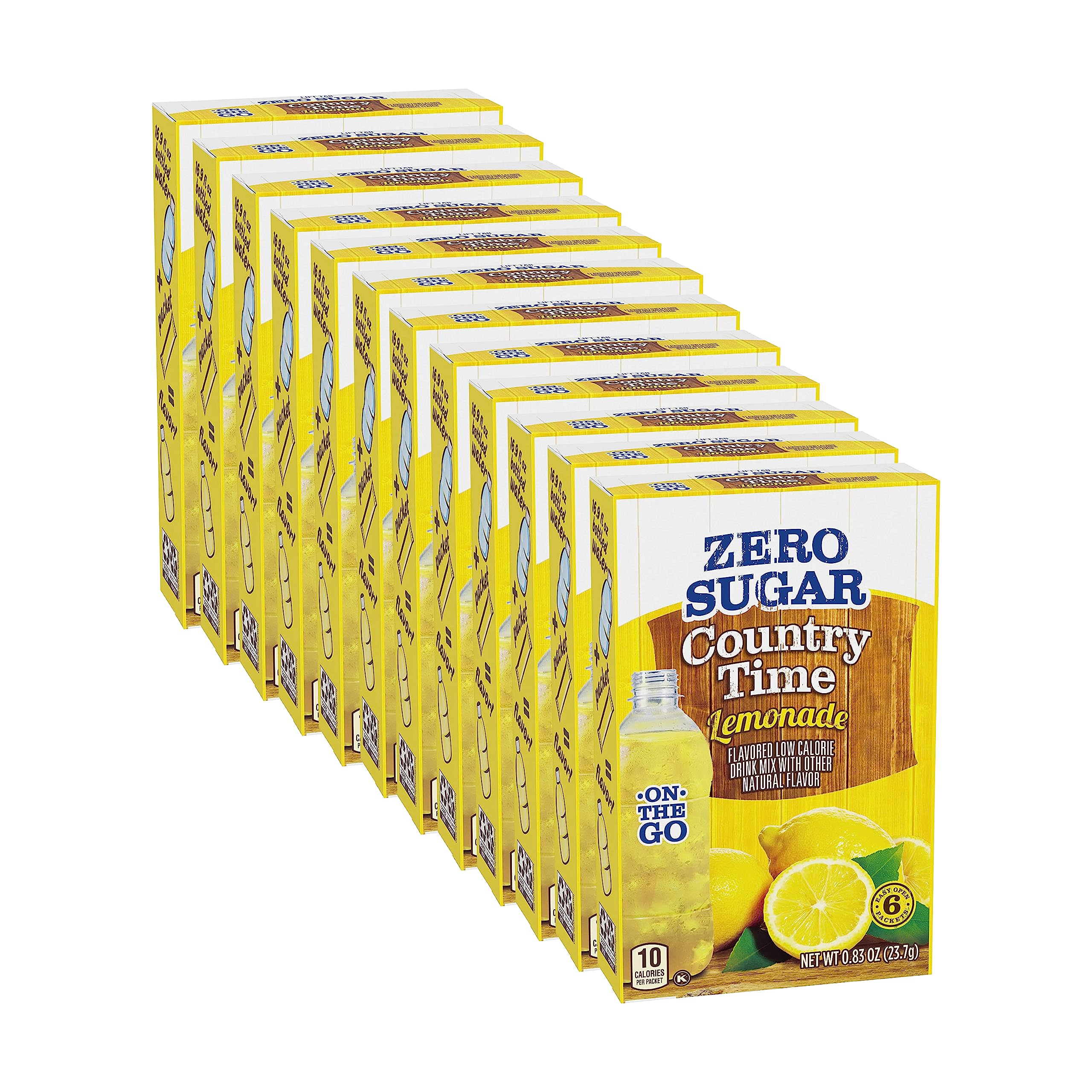 Country Time Lemonade Zero Sugar packet for quick, refreshing drink.