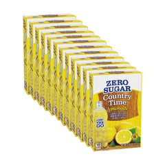 Country Time Lemonade Zero Sugar packet for quick, refreshing drink.