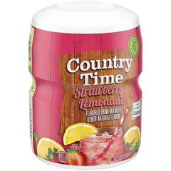 Dissolving Country Time powder in water for a bright lemonade.