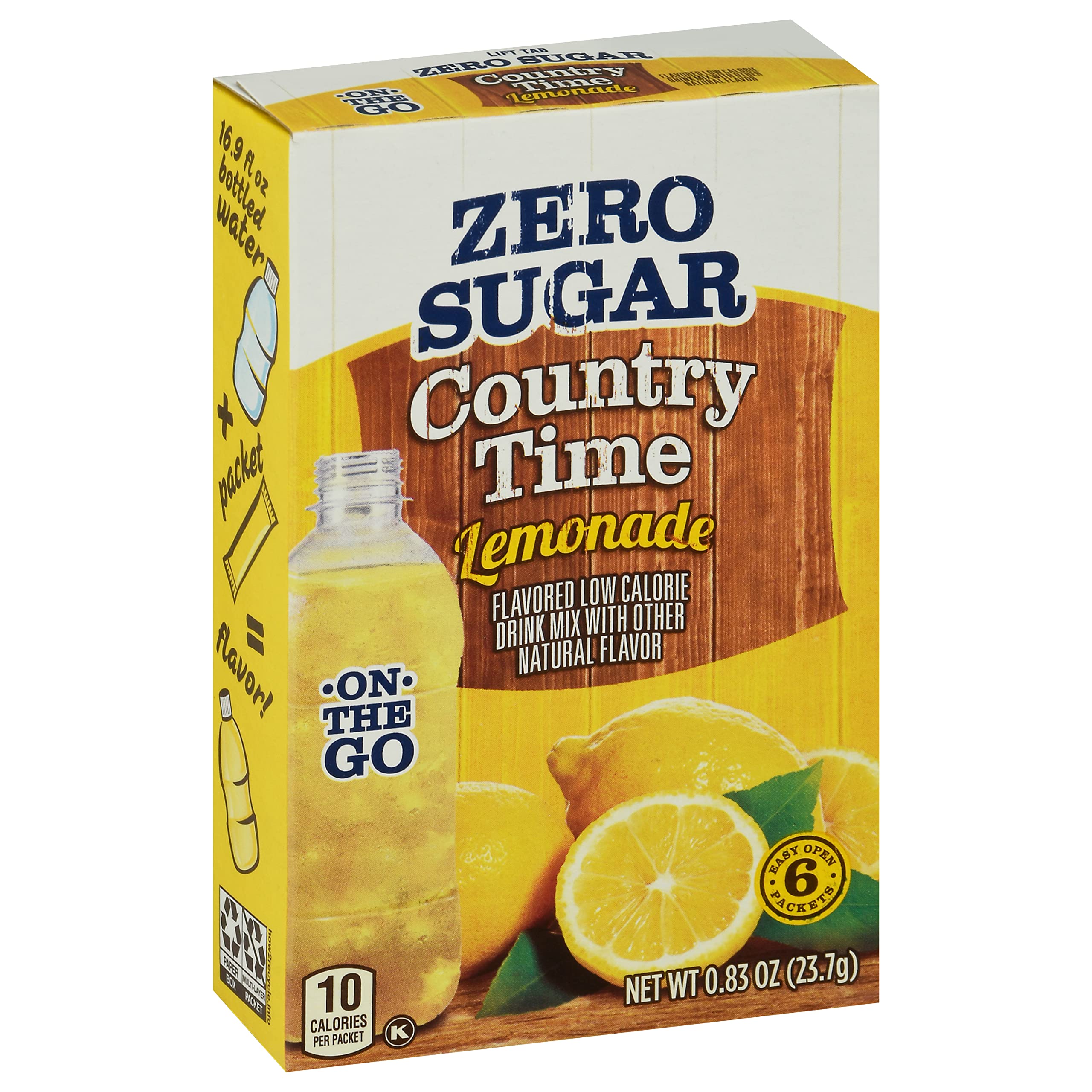 Country Time Zero Sugar lemonade pack tucked into a gym bag for workouts.