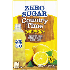 Country Time Zero Sugar lemonade on-the-go packets for quick hydration anywhere.