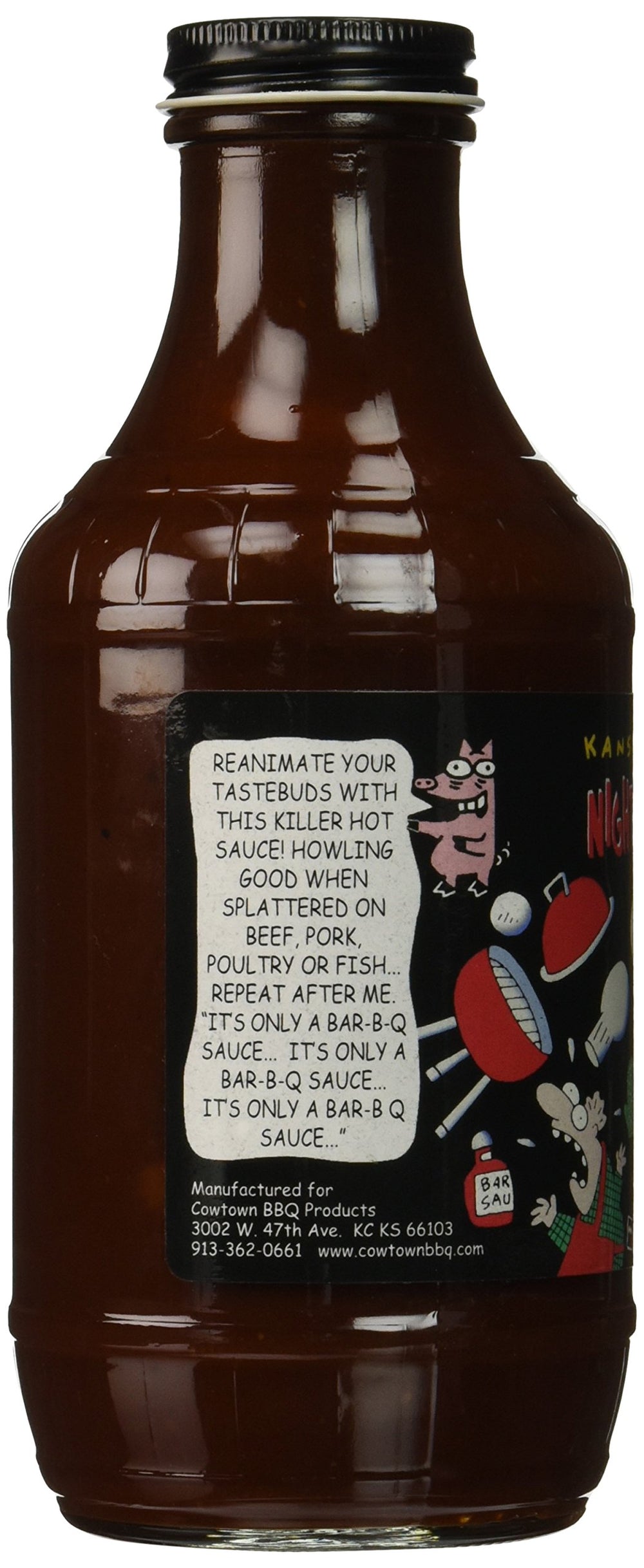 Cowtown Night Of The Living BBQ Sauce topping versatility for pork, beef, poultry or fish.