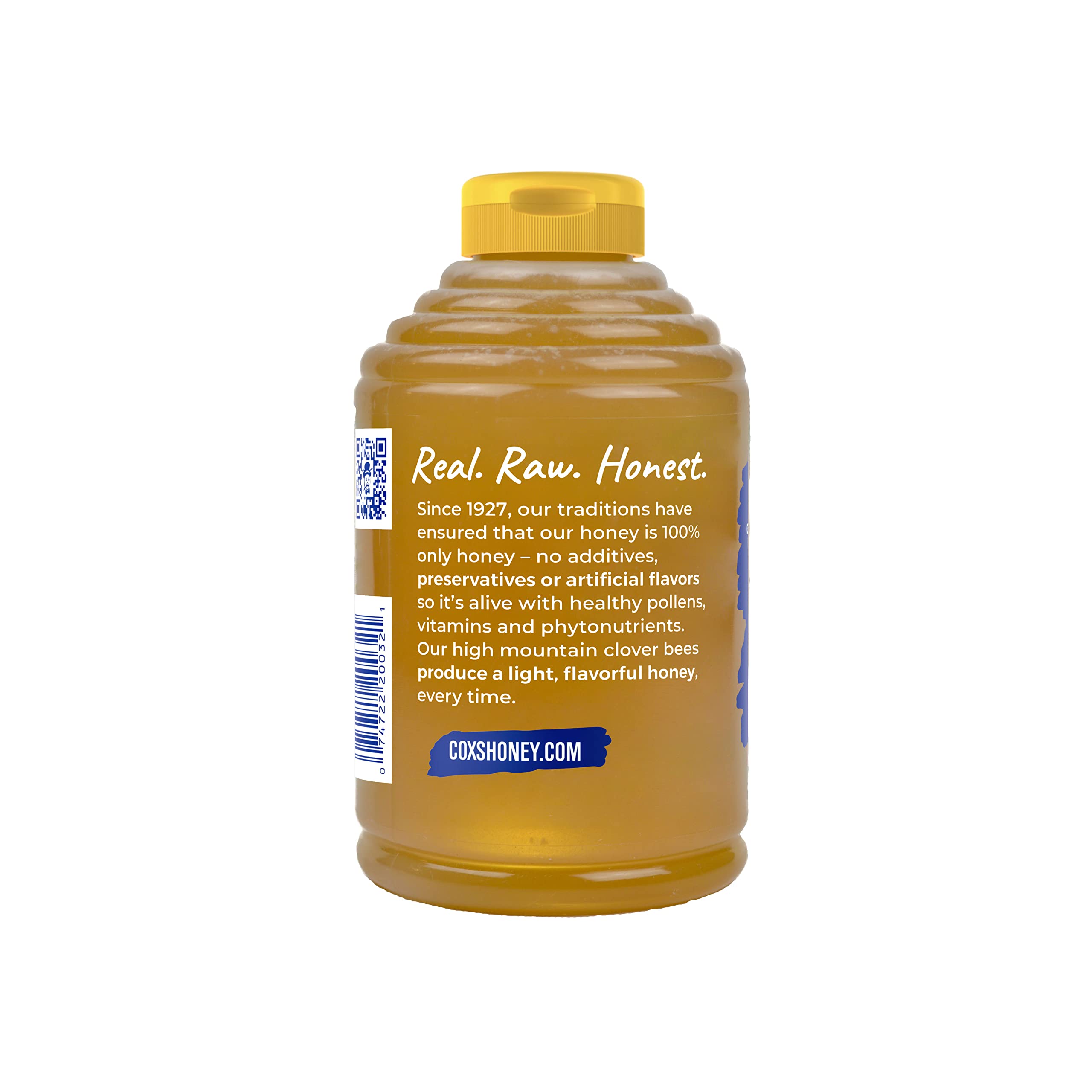 Cox's Honey clover honey dipper—gentle texture for tea or yogurt.