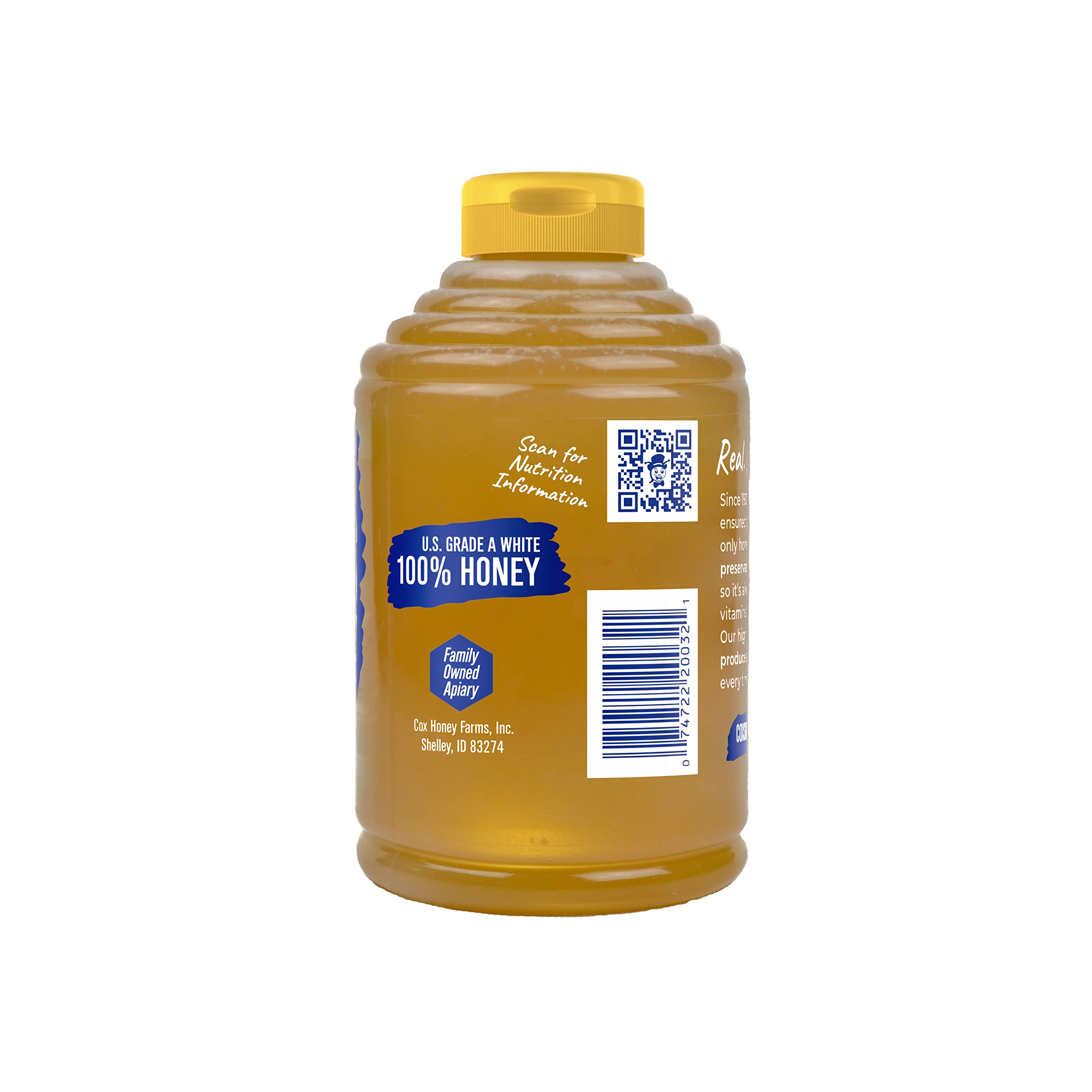Cox's Honey clover honey pour—smooth drizzle for breakfast and baking.