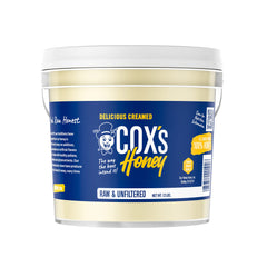 Cox's Honey creamed-honey-jar close-up showing smooth texture for spreading