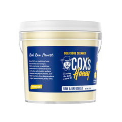 Cox's Honey pouring-creamed-honey demonstrates smooth drizzle