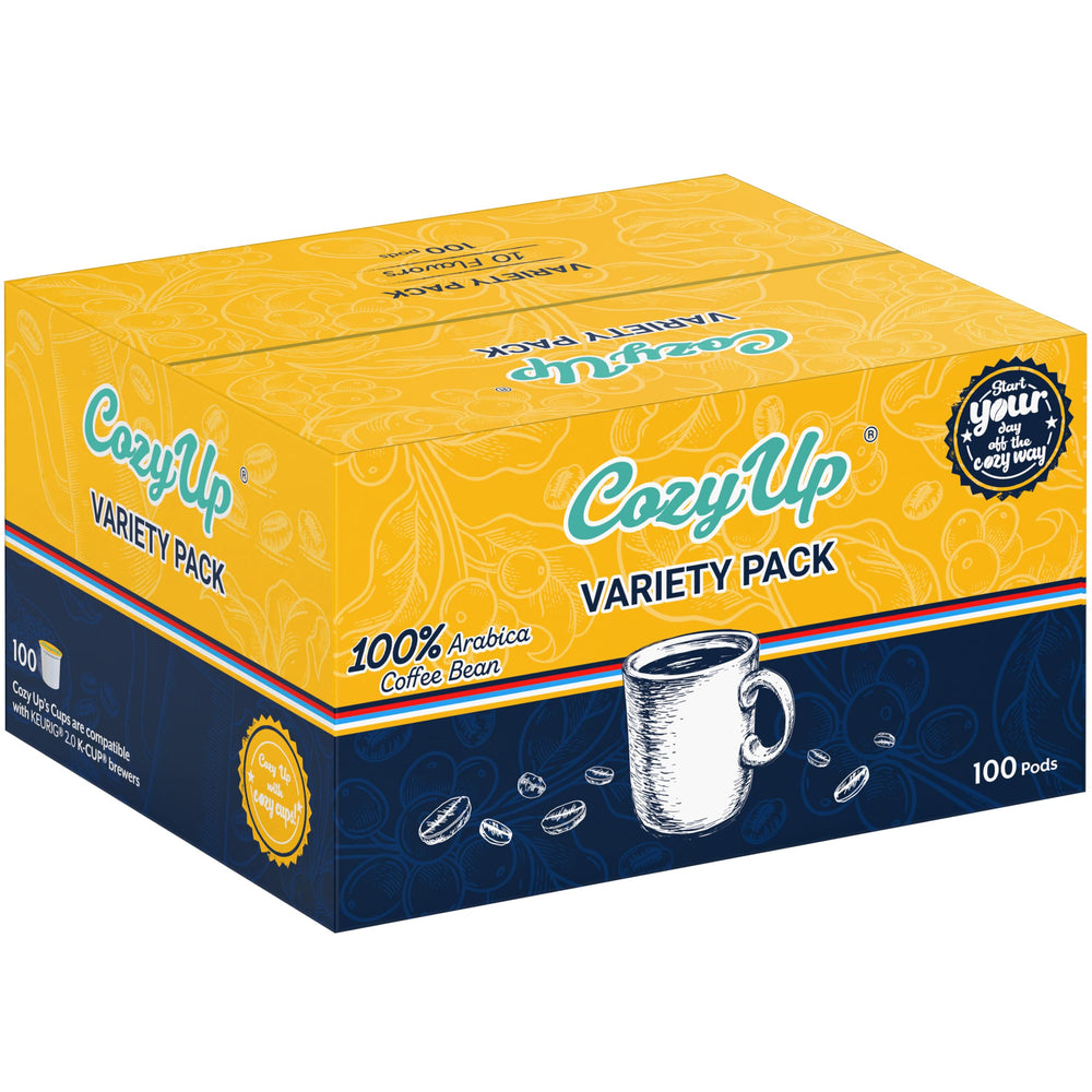 Cozy Up 100-count pod pack for ongoing coffee enjoyment.