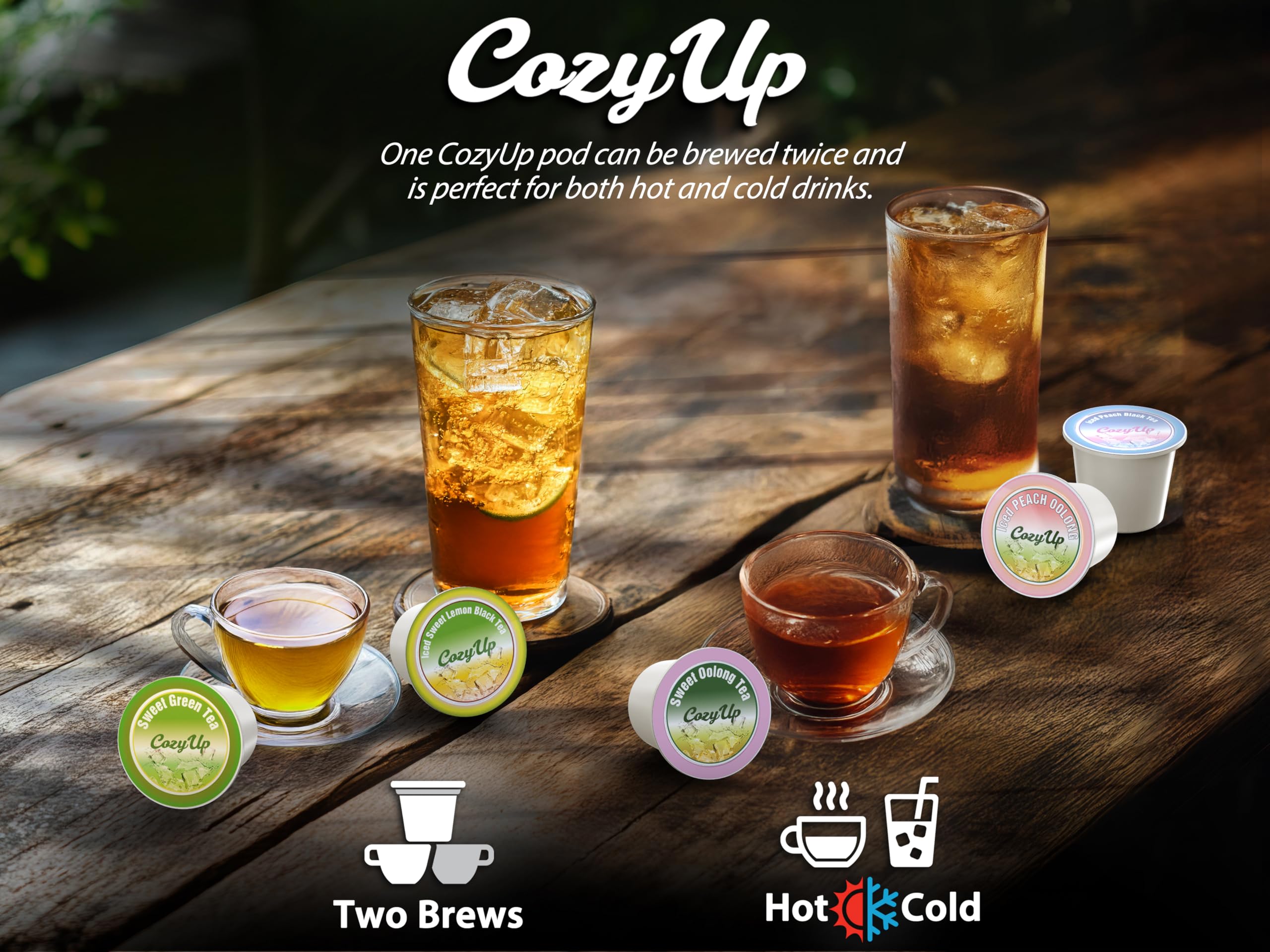 Cozy Up Black Tea K-Cup Pod tea leaves closeup, premium quality for rich flavor.