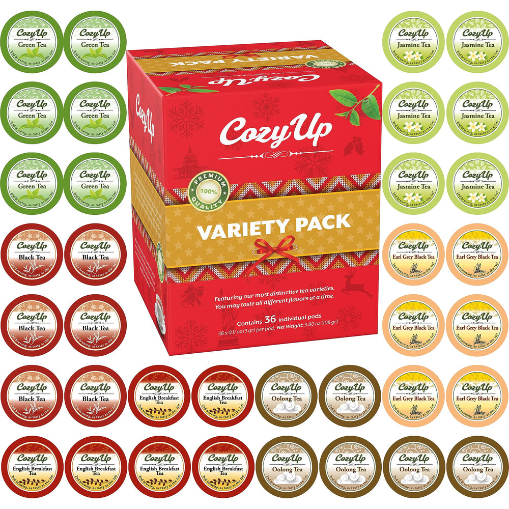 Cozy Up black tea pods for a bold afternoon pick-me-up.